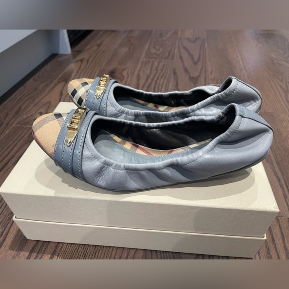 Burberry Haymarket Ballerina Flats - Picture 7 of 10